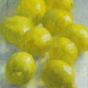 Lemons on white