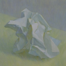 Crumpled tempera